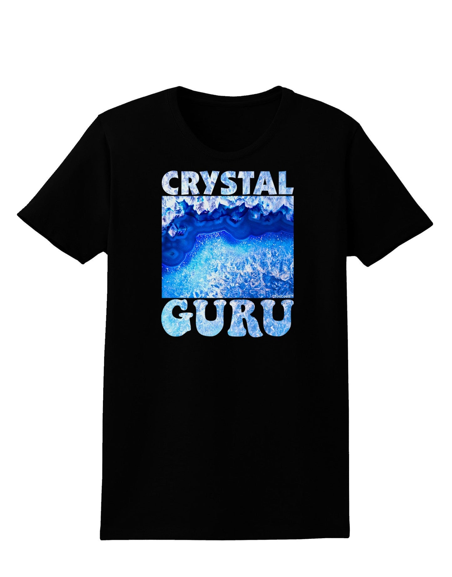 Crystal Guru Womens Dark T-Shirt-TooLoud-Black-X-Small-Davson Sales