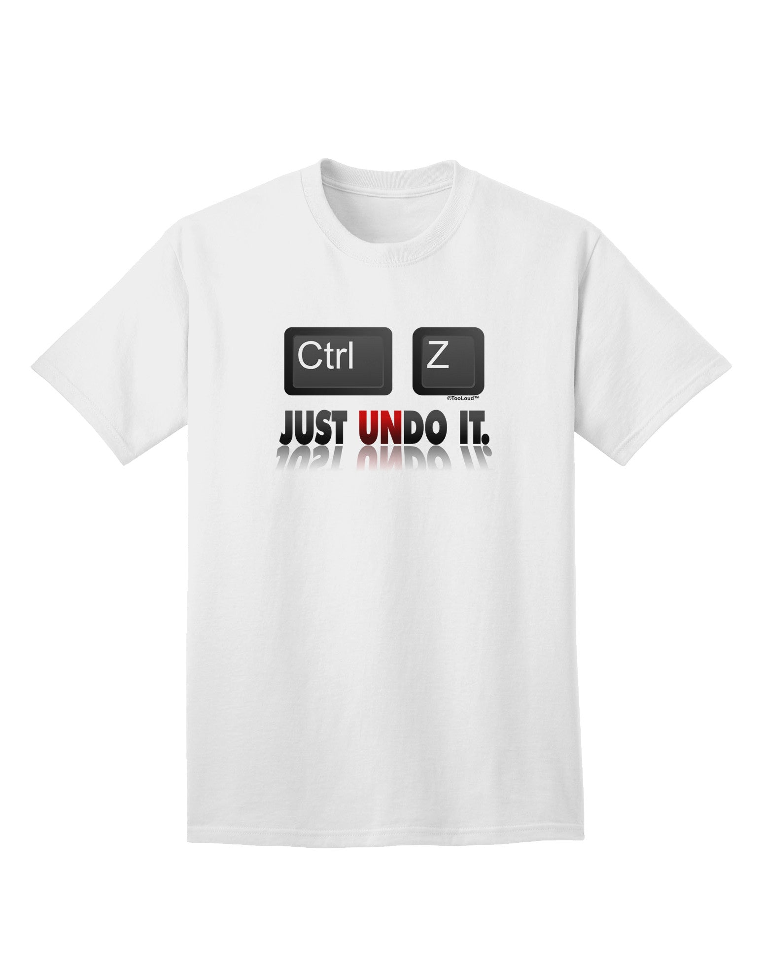 Ctrl Z Just Undo It - Premium Adult T-Shirt for Tech Enthusiasts-Mens T-shirts-TooLoud-White-Small-Davson Sales