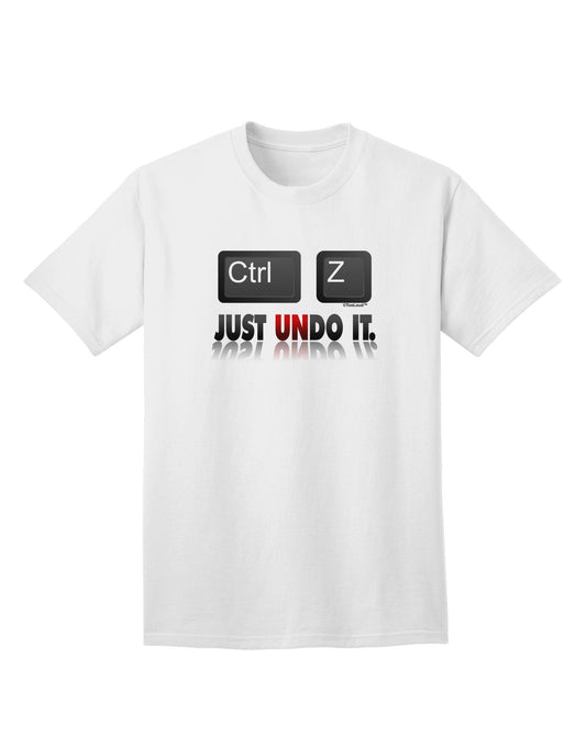 Ctrl Z Just Undo It - Premium Adult T-Shirt for Tech Enthusiasts-Mens T-shirts-TooLoud-White-Small-Davson Sales