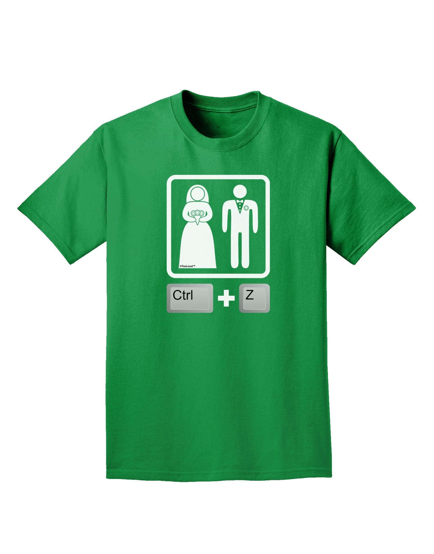 Ctrl Z - Marriage Adult Dark T-Shirt-Mens T-Shirt-TooLoud-Kelly-Green-Small-Davson Sales