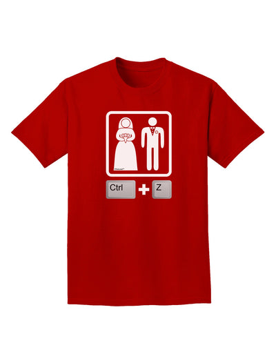 Ctrl Z - Marriage Adult Dark T-Shirt-Mens T-Shirt-TooLoud-Red-Small-Davson Sales