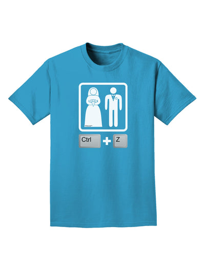 Ctrl Z - Marriage Adult Dark T-Shirt-Mens T-Shirt-TooLoud-Turquoise-Small-Davson Sales