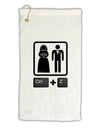 Ctrl Z - Marriage Micro Terry Gromet Golf Towel 16 x 25 inch-Golf Towel-TooLoud-White-Davson Sales