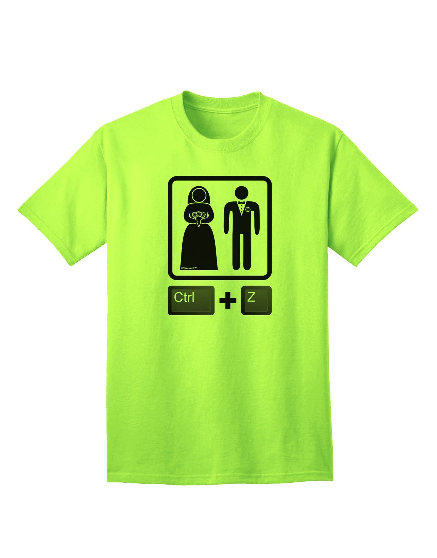 Ctrl Z - Premium Marriage Adult T-Shirt Collection-Mens T-shirts-TooLoud-Neon-Green-Small-Davson Sales