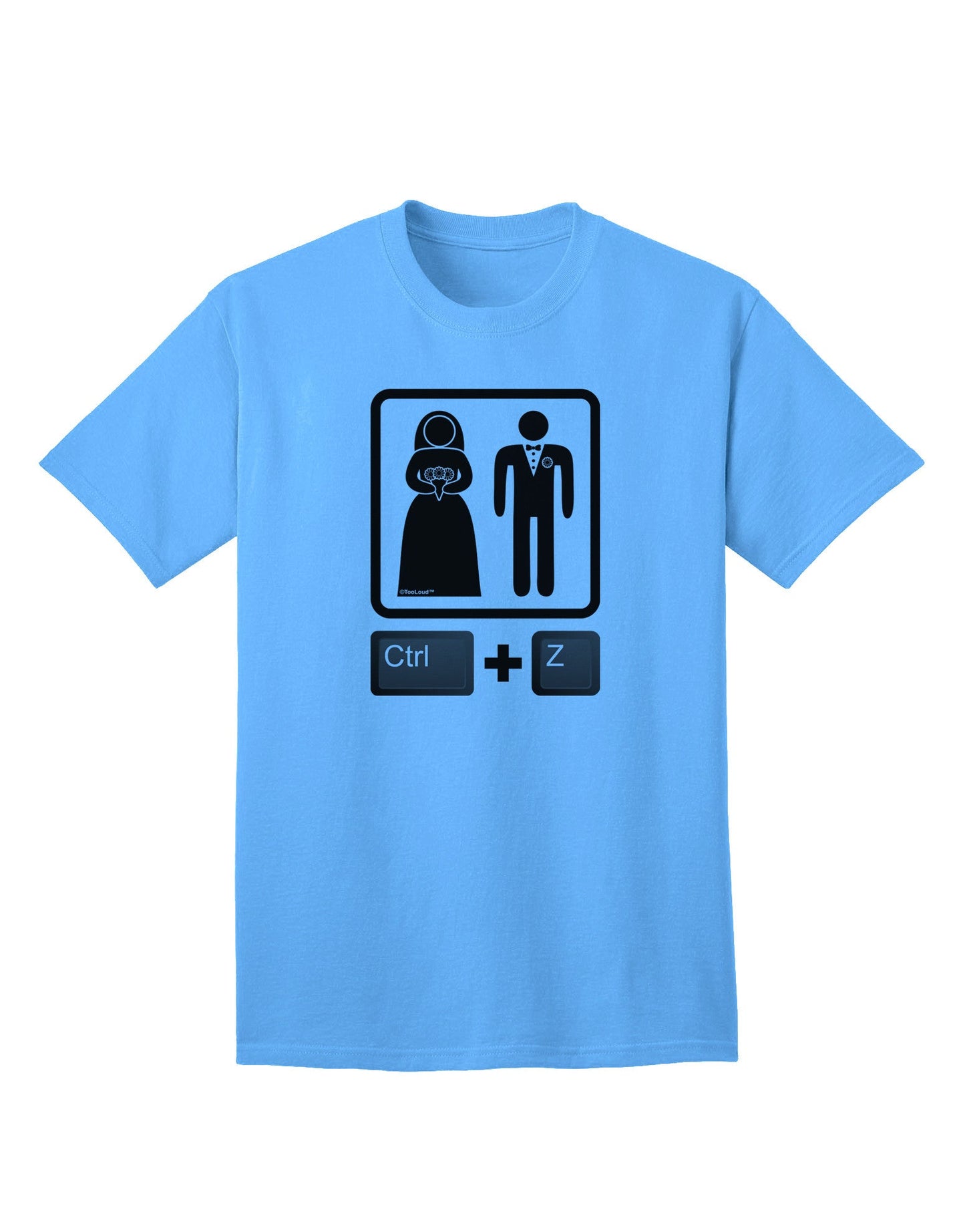 Ctrl Z - Premium Marriage Adult T-Shirt Collection-Mens T-shirts-TooLoud-Aquatic-Blue-Small-Davson Sales