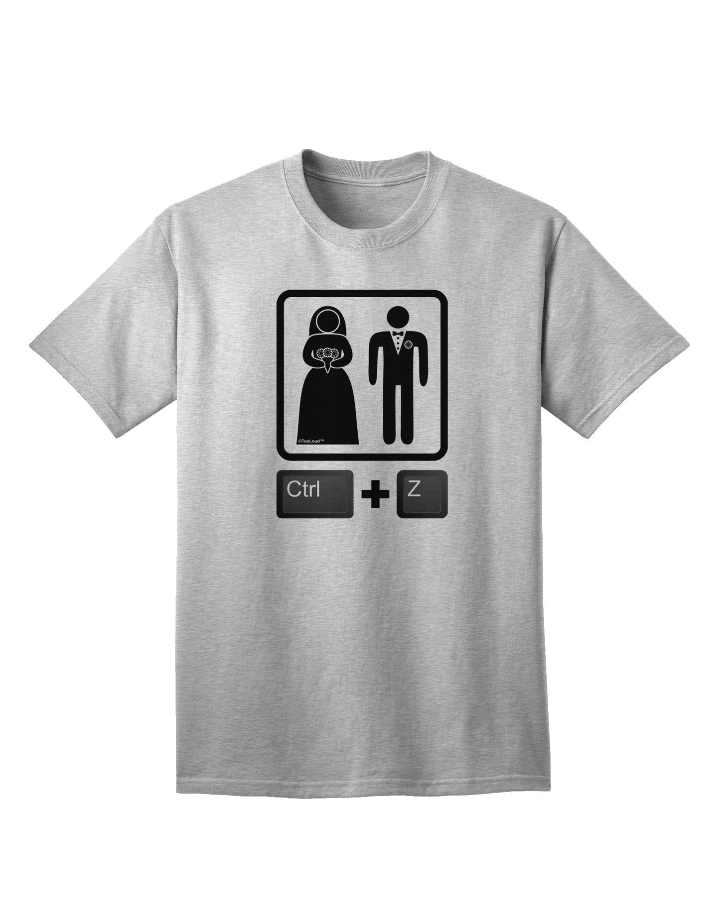 Ctrl Z - Premium Marriage Adult T-Shirt Collection-Mens T-shirts-TooLoud-AshGray-Small-Davson Sales