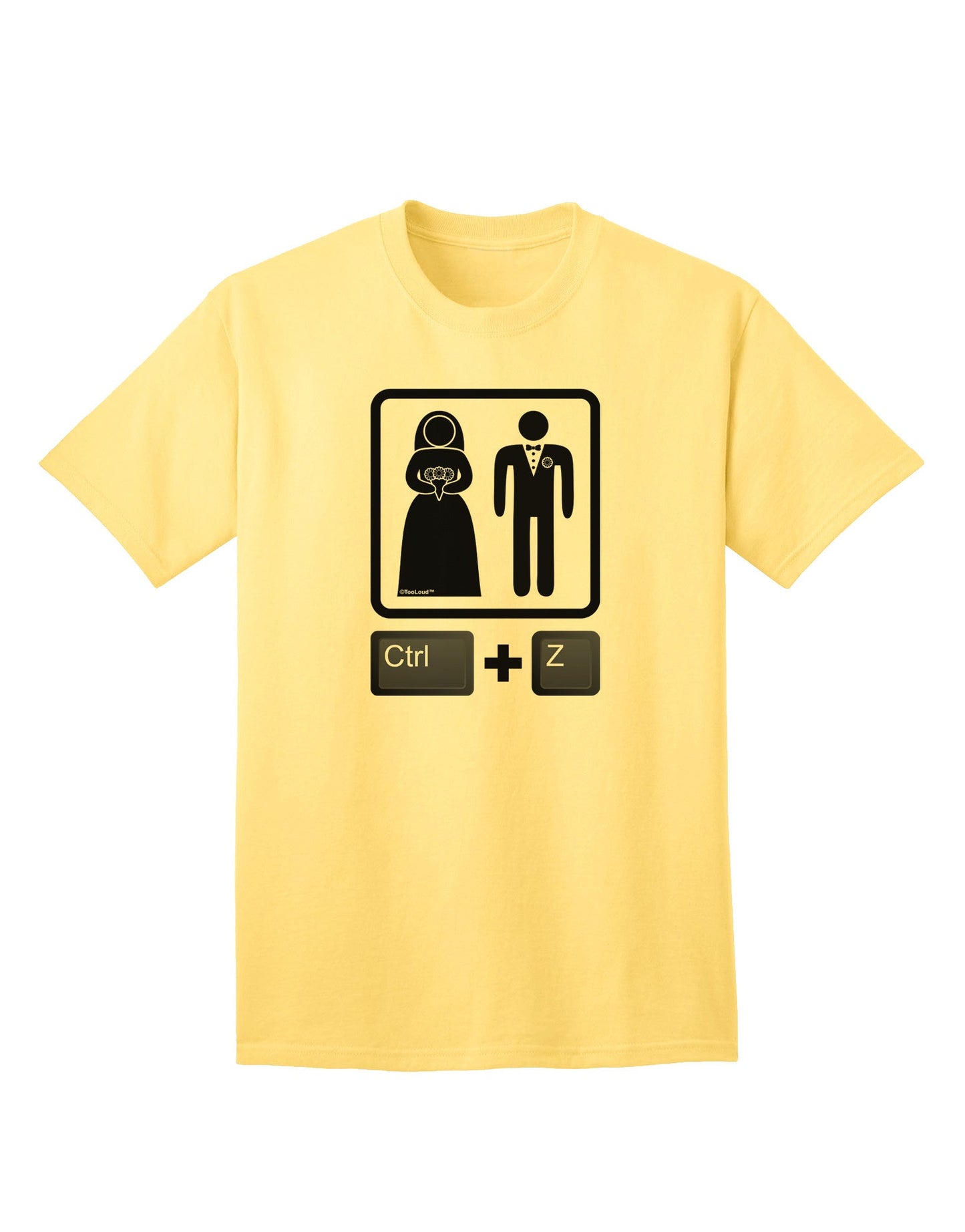 Ctrl Z - Premium Marriage Adult T-Shirt Collection-Mens T-shirts-TooLoud-Yellow-Small-Davson Sales
