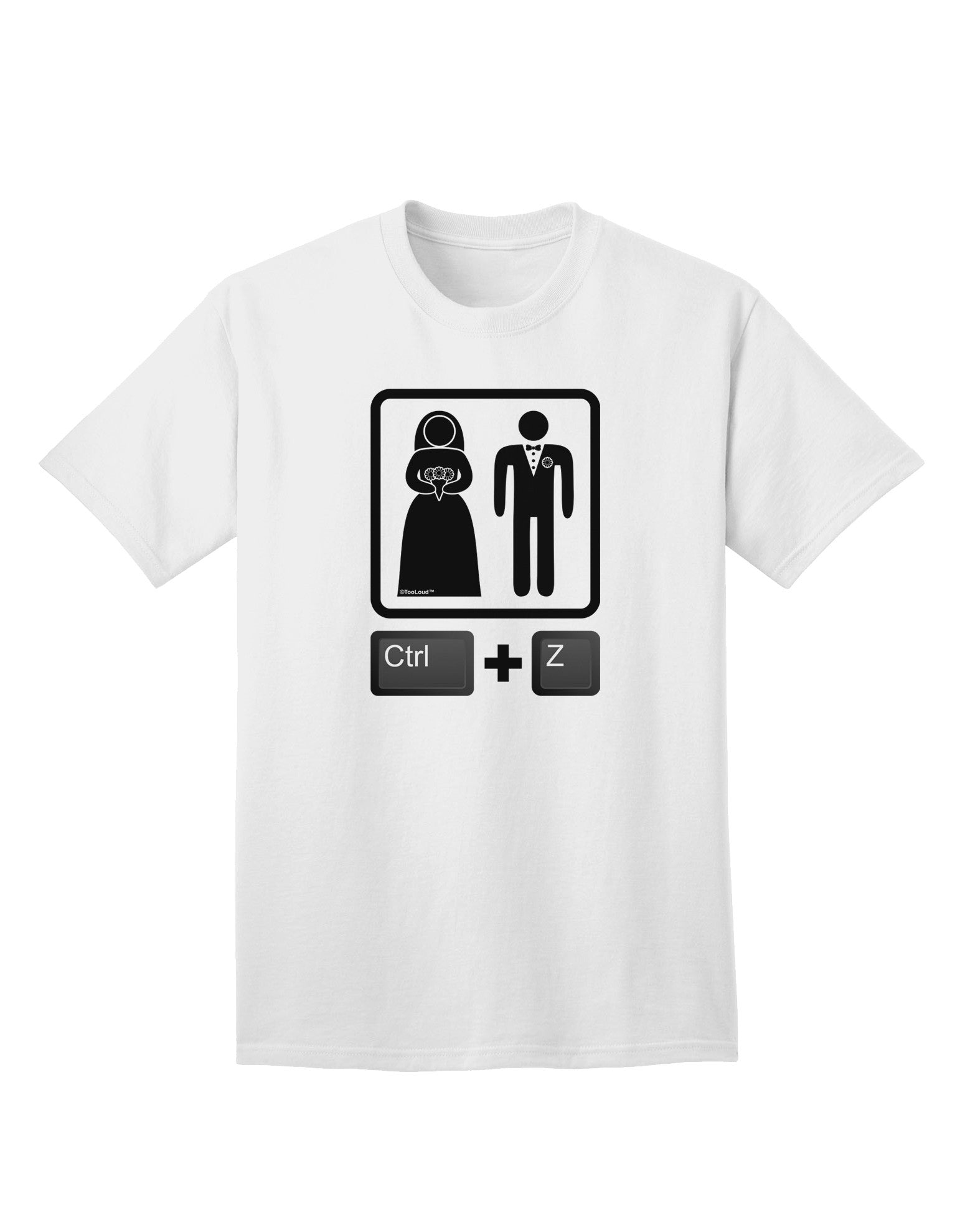 Ctrl Z - Premium Marriage Adult T-Shirt Collection-Mens T-shirts-TooLoud-White-Small-Davson Sales