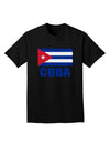 Cuba Flag Cuban Pride Adult Dark T-Shirt by TooLoud-Mens T-Shirt-TooLoud-Black-Small-Davson Sales