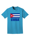 Cuba Flag Cuban Pride Adult Dark T-Shirt by TooLoud-Mens T-Shirt-TooLoud-Turquoise-Small-Davson Sales