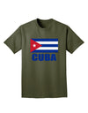 Cuba Flag Cuban Pride Adult Dark T-Shirt by TooLoud-Mens T-Shirt-TooLoud-Military-Green-Small-Davson Sales