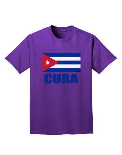 Cuba Flag Cuban Pride Adult Dark T-Shirt by TooLoud-Mens T-Shirt-TooLoud-Purple-Small-Davson Sales