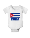 Cuba Flag Cuban Pride Baby Romper Bodysuit by TooLoud-Baby Romper-TooLoud-White-06-Months-Davson Sales