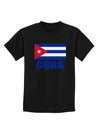 Cuba Flag Cuban Pride Childrens Dark T-Shirt by TooLoud-Childrens T-Shirt-TooLoud-Black-X-Small-Davson Sales