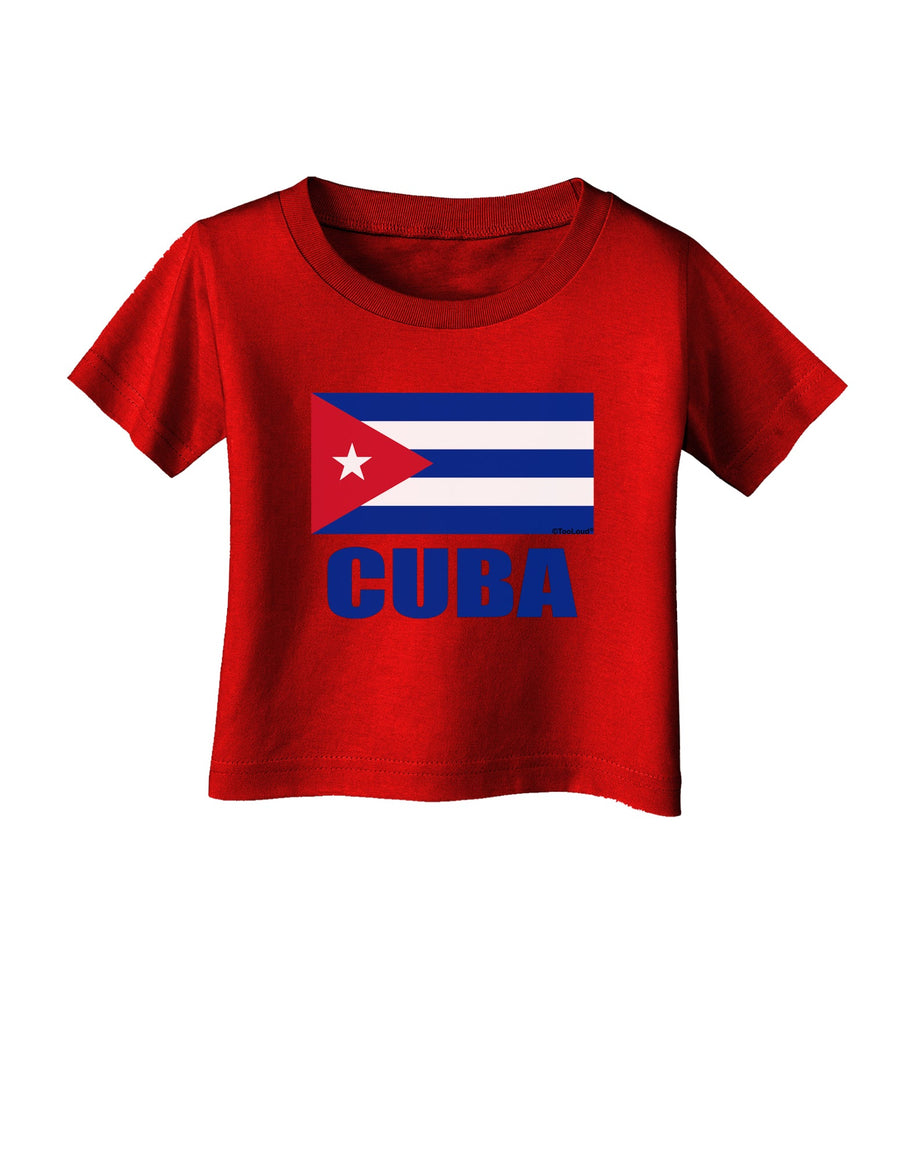 Cuba Flag Cuban Pride Infant T-Shirt Dark by TooLoud-Infant T-Shirt-TooLoud-Black-06-Months-Davson Sales