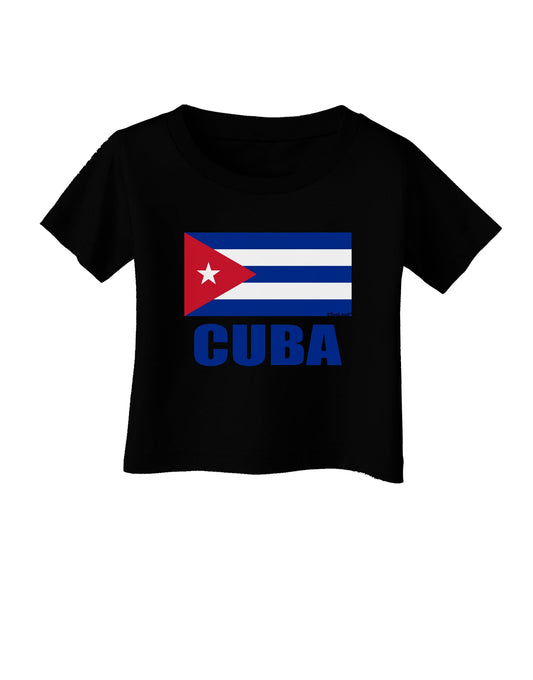 Cuba Flag Cuban Pride Infant T-Shirt Dark by TooLoud-Infant T-Shirt-TooLoud-Black-06-Months-Davson Sales