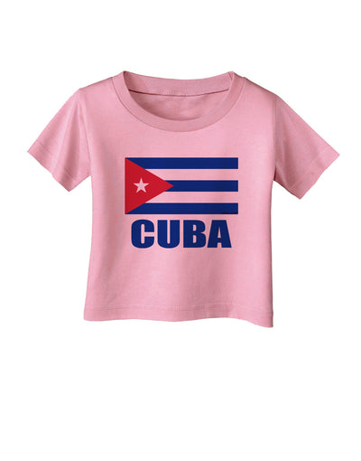 Cuba Flag Cuban Pride Infant T-Shirt by TooLoud-Infant T-Shirt-TooLoud-Candy-Pink-06-Months-Davson Sales