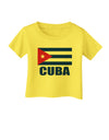Cuba Flag Cuban Pride Infant T-Shirt by TooLoud-Infant T-Shirt-TooLoud-Yellow-06-Months-Davson Sales