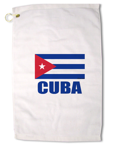 Cuba Flag Cuban Pride Premium Cotton Golf Towel - 16 x 25 inch by TooLoud-Golf Towel-TooLoud-16x25"-Davson Sales
