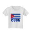 Cuba Flag Cuban Pride Toddler T-Shirt by TooLoud-Toddler T-Shirt-TooLoud-White-2T-Davson Sales