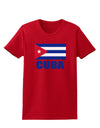 Cuba Flag Cuban Pride Womens Dark T-Shirt by TooLoud-Womens T-Shirt-TooLoud-Red-X-Small-Davson Sales