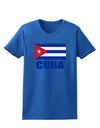 Cuba Flag Cuban Pride Womens Dark T-Shirt by TooLoud-Womens T-Shirt-TooLoud-Royal-Blue-X-Small-Davson Sales