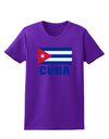 Cuba Flag Cuban Pride Womens Dark T-Shirt by TooLoud-Womens T-Shirt-TooLoud-Purple-X-Small-Davson Sales