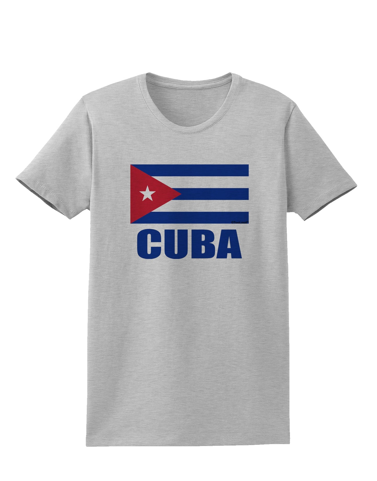 Cuba Flag Cuban Pride Womens T-Shirt by TooLoud-Womens T-Shirt-TooLoud-AshGray-X-Small-Davson Sales
