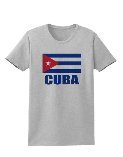 Cuba Flag Cuban Pride Womens T-Shirt by TooLoud-Womens T-Shirt-TooLoud-AshGray-X-Small-Davson Sales