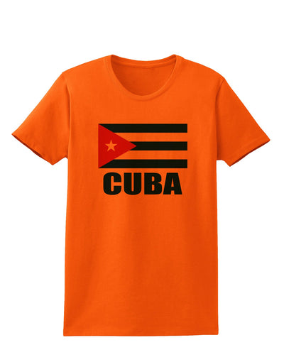 Cuba Flag Cuban Pride Womens T-Shirt by TooLoud-Womens T-Shirt-TooLoud-Orange-X-Small-Davson Sales