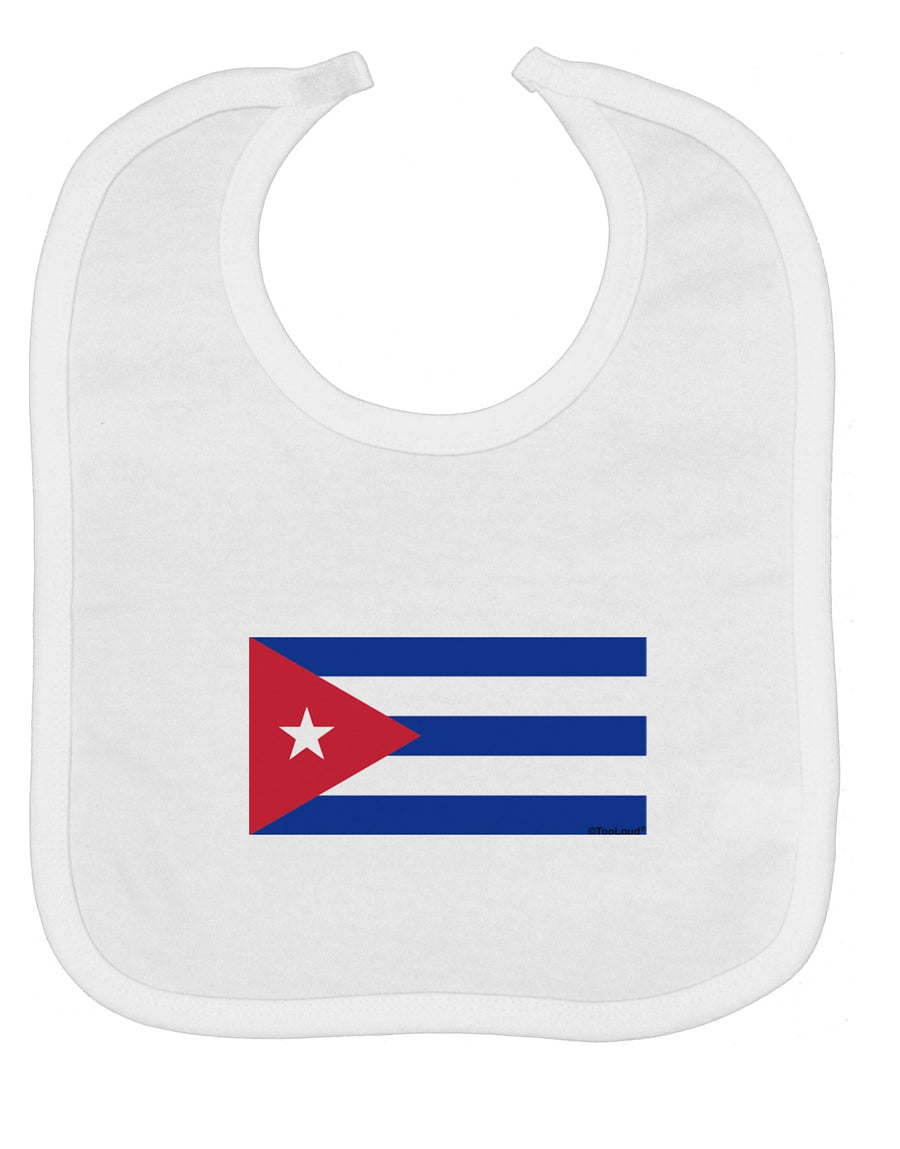 Cuba Flag Cubana Baby Bib by TooLoud