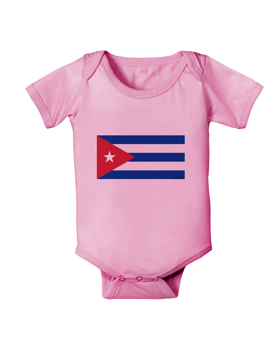 Cuba Flag Cubana Baby Romper Bodysuit by TooLoud-TooLoud-White-06-Months-Davson Sales