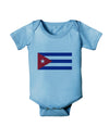 Cuba Flag Cubana Baby Romper Bodysuit by TooLoud-TooLoud-LightBlue-06-Months-Davson Sales