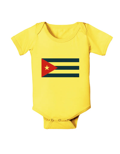 Cuba Flag Cubana Baby Romper Bodysuit by TooLoud-TooLoud-Yellow-06-Months-Davson Sales