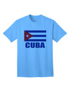 Cuban Pride Adult T-Shirt featuring the Cuba Flag, exclusively by TooLoud-Mens T-shirts-TooLoud-Aquatic-Blue-Small-Davson Sales