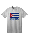 Cuban Pride Adult T-Shirt featuring the Cuba Flag, exclusively by TooLoud-Mens T-shirts-TooLoud-AshGray-Small-Davson Sales