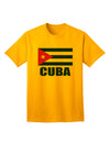 Cuban Pride Adult T-Shirt featuring the Cuba Flag, exclusively by TooLoud-Mens T-shirts-TooLoud-Gold-Small-Davson Sales