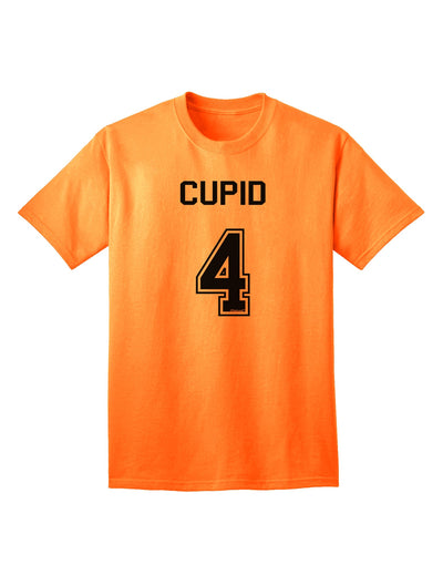 Cupid 4 Adult T-Shirt - Premium Reindeer Jersey-Mens T-shirts-TooLoud-Neon-Orange-Small-Davson Sales