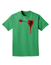 Cupid's Arrow Heart Shot Wound Adult Dark T-Shirt-Mens T-Shirt-TooLoud-Kelly-Green-Small-Davson Sales