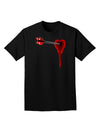 Cupid's Arrow Heart Shot Wound Adult Dark T-Shirt-Mens T-Shirt-TooLoud-Black-Small-Davson Sales