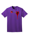 Cupid's Arrow Heart Shot Wound Adult Dark T-Shirt-Mens T-Shirt-TooLoud-Purple-Small-Davson Sales