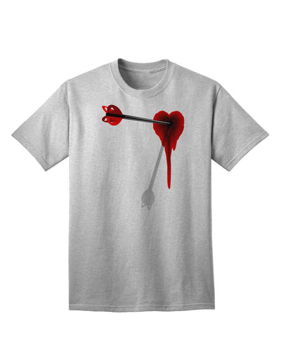 Cupid's Arrow - Heart Shot Wound Design, Premium Adult T-Shirt Collection-Mens T-shirts-TooLoud-AshGray-Small-Davson Sales