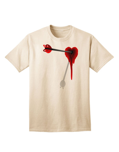 Cupid's Arrow - Heart Shot Wound Design, Premium Adult T-Shirt Collection-Mens T-shirts-TooLoud-Natural-Small-Davson Sales