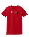 Cupid's Arrow Heart Shot Wound Womens Dark T-Shirt-TooLoud-Red-X-Small-Davson Sales