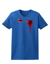 Cupid's Arrow Heart Shot Wound Womens Dark T-Shirt-TooLoud-Royal-Blue-X-Small-Davson Sales