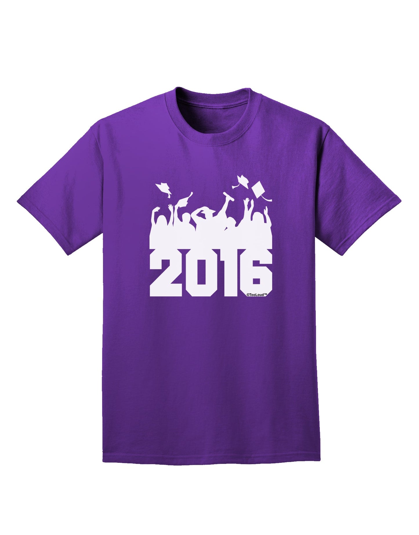 Current Year Graduation BnW Adult Dark T-Shirt-Mens T-Shirt-TooLoud-Purple-Small-Davson Sales