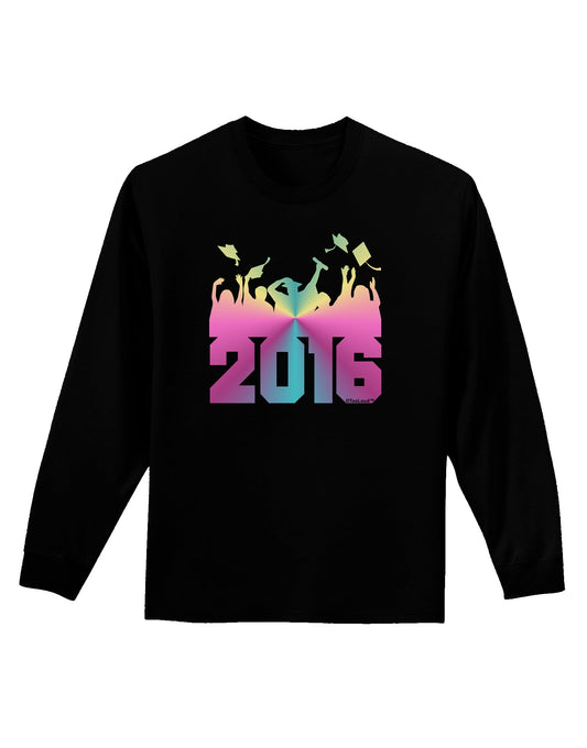 Current Year Graduation Color Adult Long Sleeve Dark T-Shirt-TooLoud-Black-Small-Davson Sales