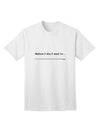 Custom Before I Die Adult T-Shirt by TooLoud-Mens T-shirts-TooLoud-White-Small-Davson Sales