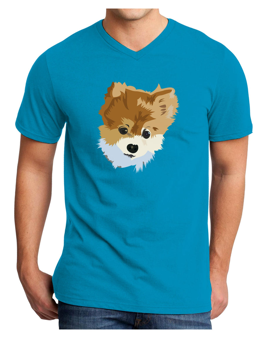 Custom Pet Art Adult Dark V-Neck T-Shirt by TooLoud-TooLoud-Black-Small-Davson Sales