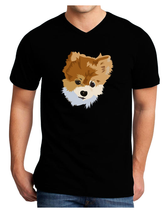 Custom Pet Art Adult Dark V-Neck T-Shirt by TooLoud-TooLoud-Black-Small-Davson Sales